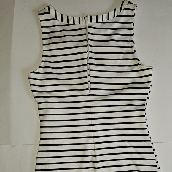 Saks Fifth Ave Striped Asymmetrical Sleeveless Dress - Picture 5 of 7